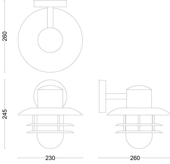 Philips - Applique da esterno INYMA 1xE27/25W/230V IP44