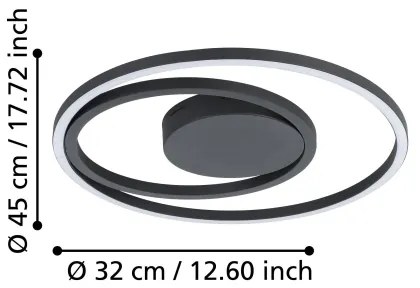 Eglo 900728 - Plafoniera dimmerabile RGBW CALAGRANO-Z LED/21,5W/230V