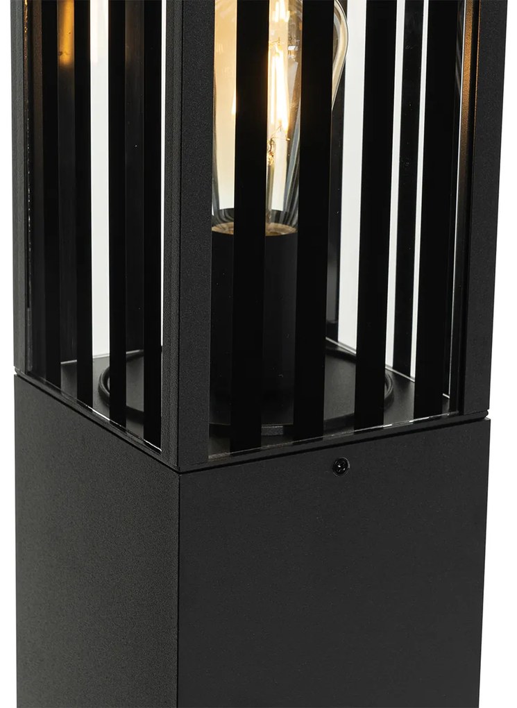 Lampada da terra da esterno moderna nera 80 cm IP44 - Dijon