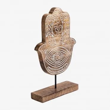 Figura decorativa in legno di mango Tilkara Legno Scuro - Sklum