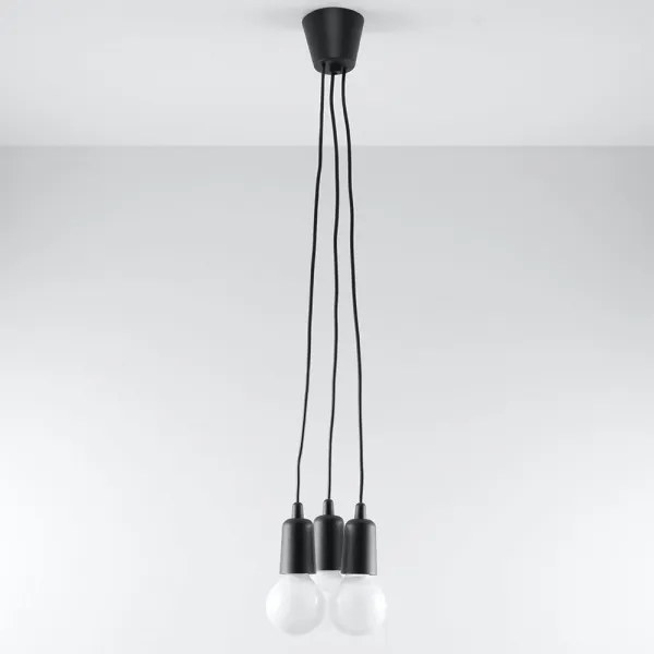 Lampadario a sospensione con filo DIEGO 3xE27/60W/230V