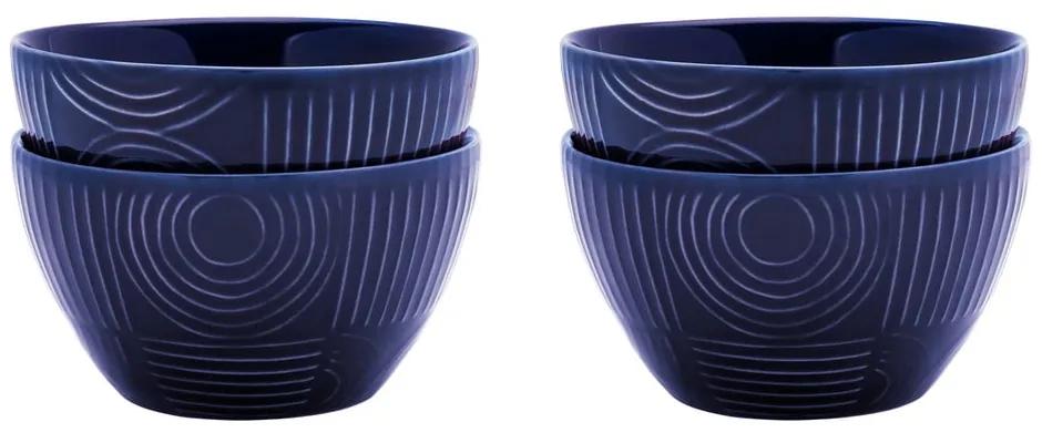 Set di 4 ciotole in ceramica blu scuro da 400 ml Arc - Maxwell &amp; Williams