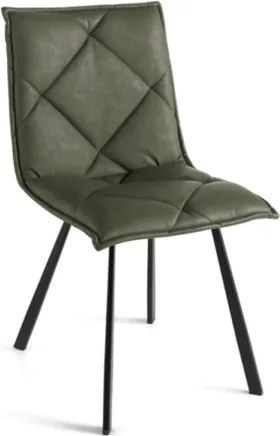 Sedia pranzo Ecopelle Oliva - moderno ROLL 2 sedie