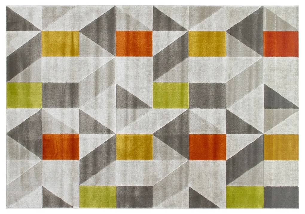 Tappeto geometrie colorate 190x133 cm Girard