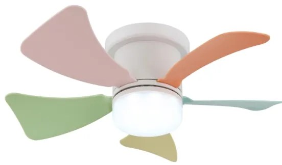 Globo 03609B - Ventilatore da soffitto LED dimmerabile HINES 10W/230V 3000-6500K + telecomando