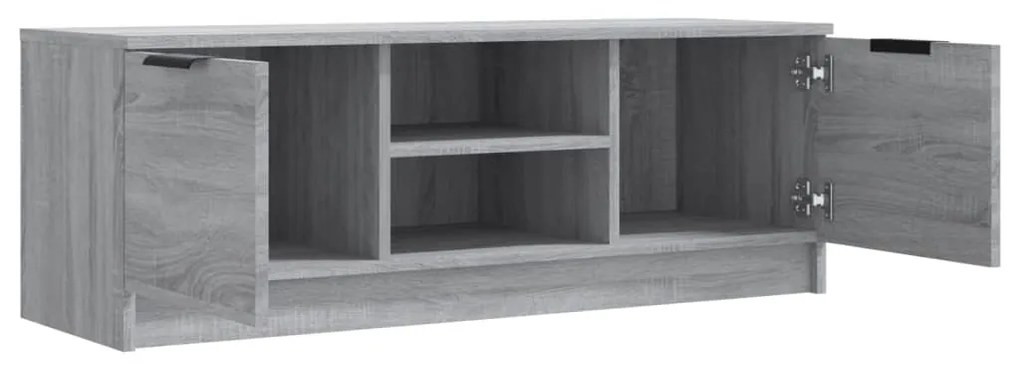 Mobile tv grigio sonoma 102x35x36,5 cm in legno multistrato