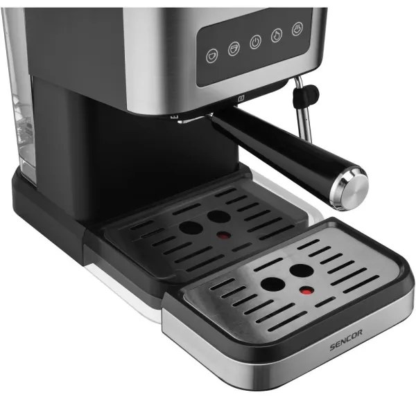Sencor - Macchina da caffè espresso a leva 1050W/230V nero/cromo satinato