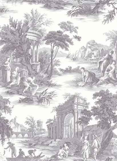 Cole & Son Carta da parati Villandry - Charcoal