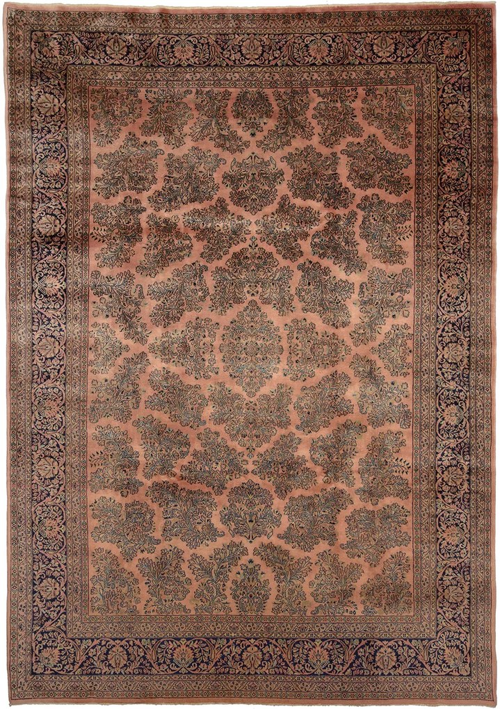 Sarouk Tappeto orientale 260 x 350 Rosa (Indian) Annodato A Mano