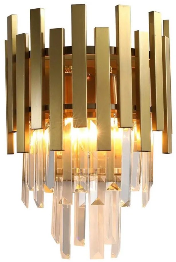 Applique di cristallo ASPEN GOLD 2xE14/40W/230V