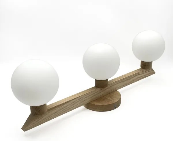 Plafoniera ANTONIO 3xG9/5W/230V rovere/bianco