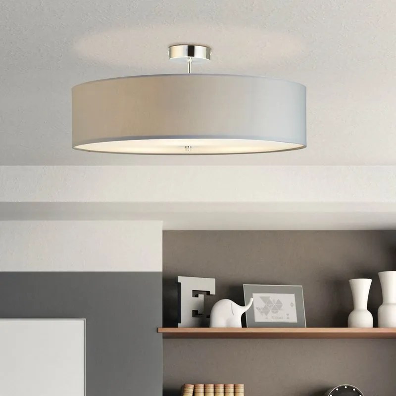 Plafoniera moderno Andria E27x3 DE 600MM Ø 60 cm grigio IP20, 3XE27