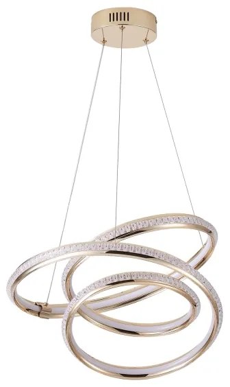 Lampadario LED a sospensione con filo LED/38W/230V 3000K 50x50 cm