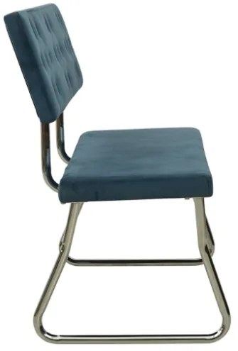 Panca 110 cm in Velluto Blu