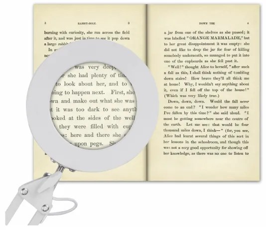 Extol - Lampada da tavolo LED dimmerabile con una lente d'ingrandimento LED/8W/5V 2900/4500/7500K bianco