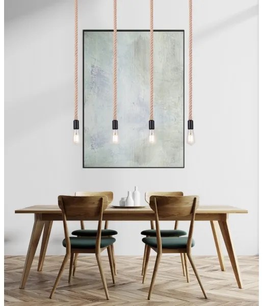 Globo 69029-4H - Lampadario a sospensione con filo ULLEU 4xE27/60W/230V