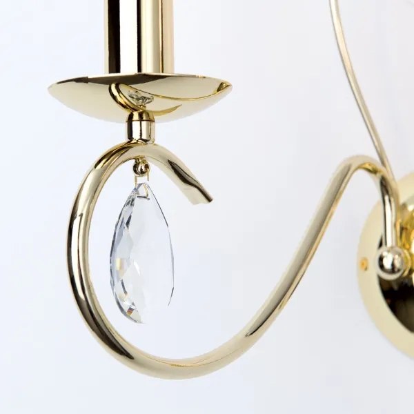 Orion WA 2-1093/2 - Applique di cristallo ALESSIA 2xE14/40W/230V oro