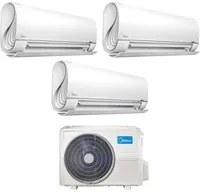 Climatizzatore Condizionatore Midea Trial Split Inverter serie BreezeleSS+ 9+9+9 con M3OF-21HFN8-Q R-32 Wi-Fi Integrato 9000+9000+9000 - Novit