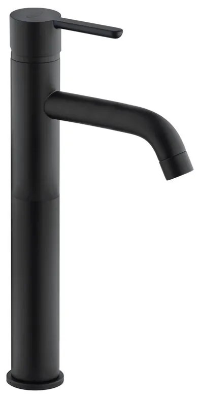 Rubinetto per lavabo getto laminare cristallino Cloud nero spazzolato opaco JACUZZI RUBINETTERIA