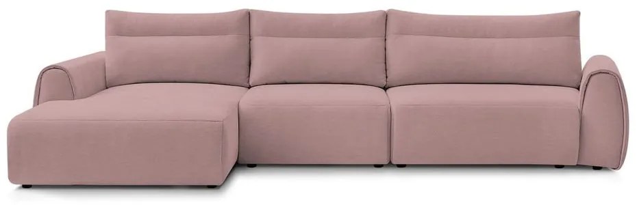 Divano angolare in rosa chiaro Aden – Bobochic Paris