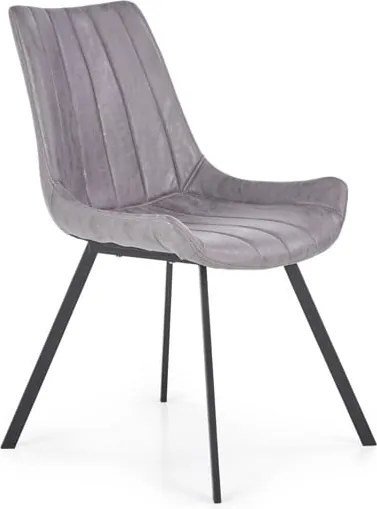 Sedia imbottita K279 grigio - H 85 cm