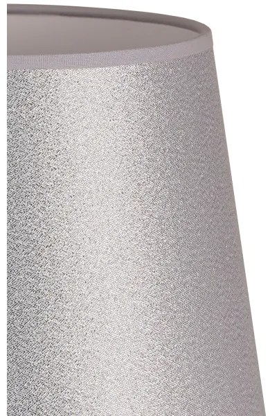 Duolla - Paralume per lampada da tavolo CLASSIC M E27 diametro 24 cm argento