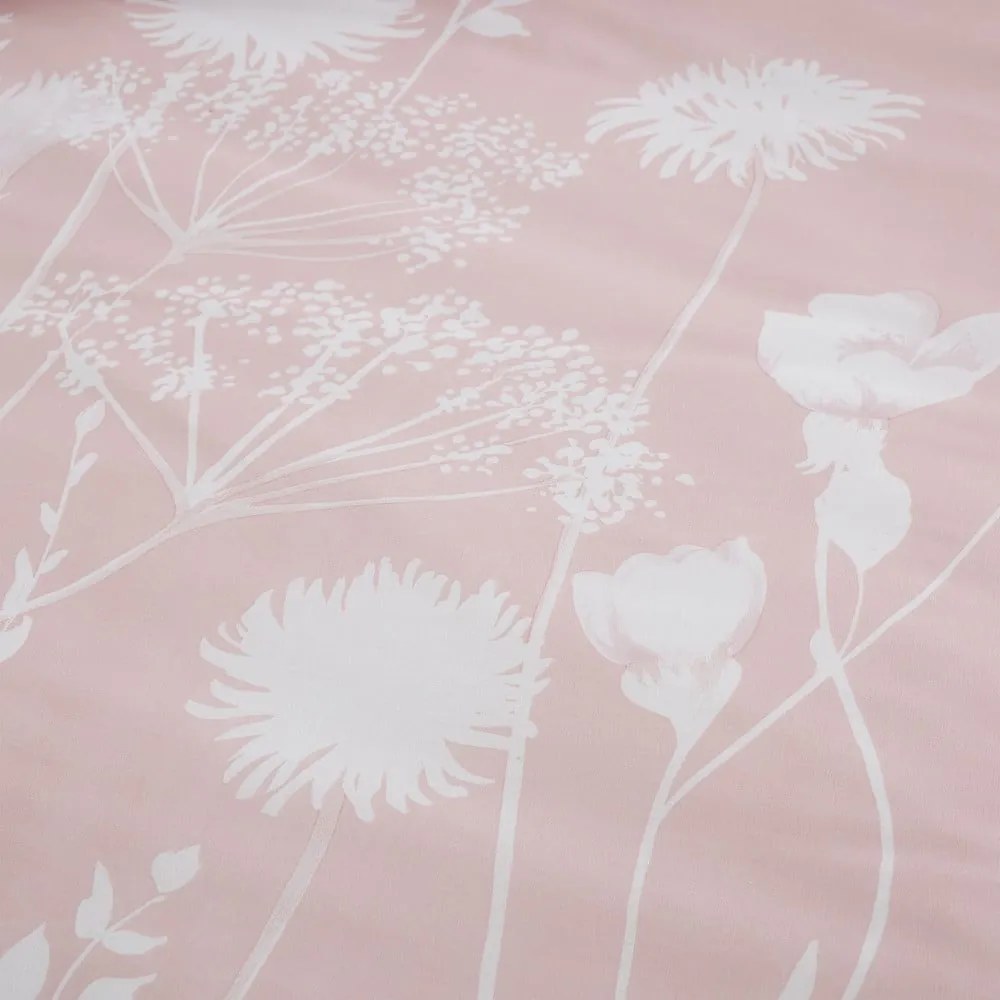 Set copripiumino e federa bianco e rosa per letto matrimoniale e per letto esteso 230x220 cm Meadowsweet Floral – Catherine Lansfield
