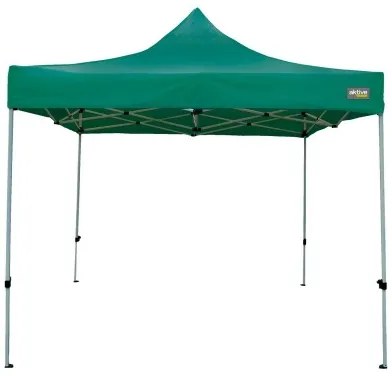 Gazebo Aktive Pieghevole Altezza regolabile Acciaio Poliestere 420D Oxford Verde 300 x 320 x 300 cm