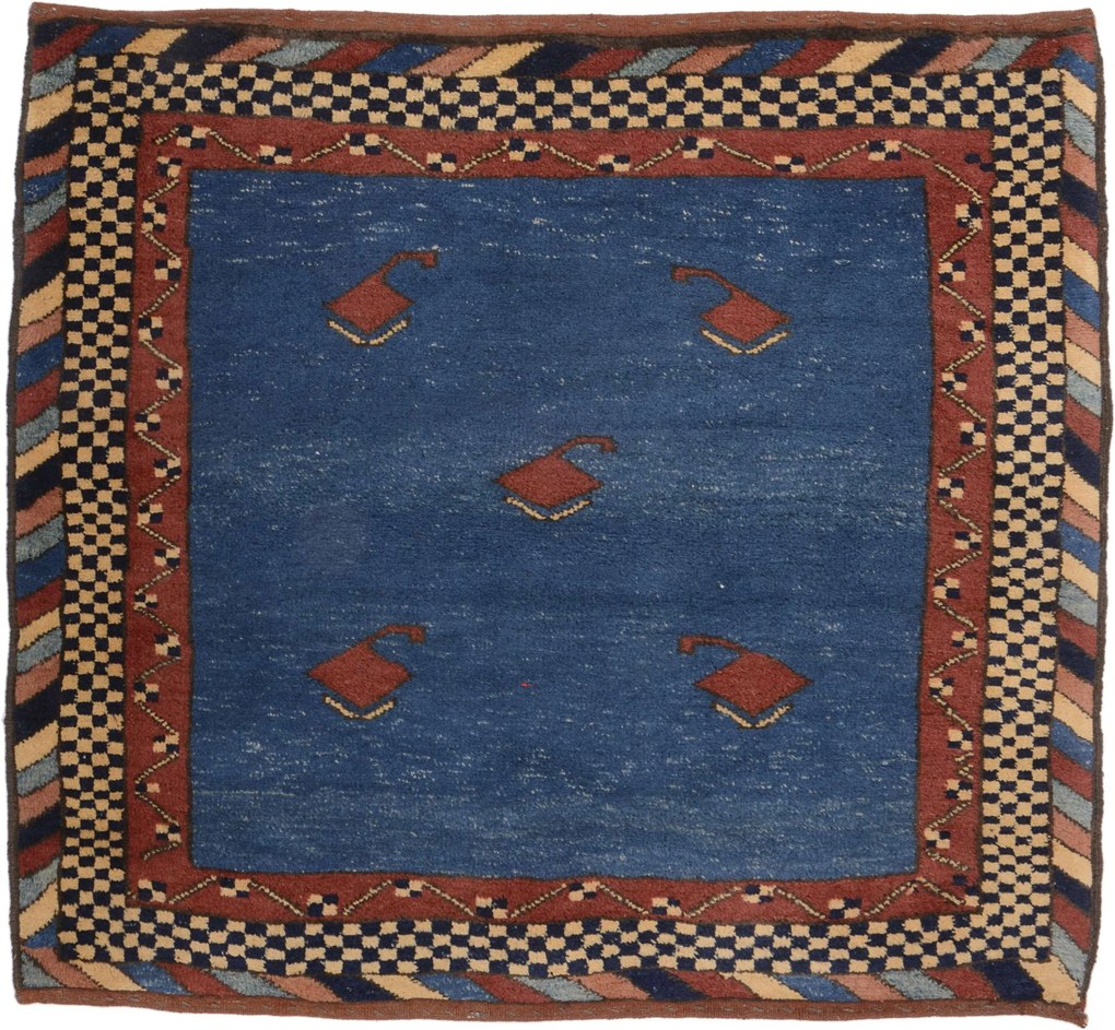 Gabbeh Tappeto orientale 100 x 110 (Afghanistan) Annodato A Mano