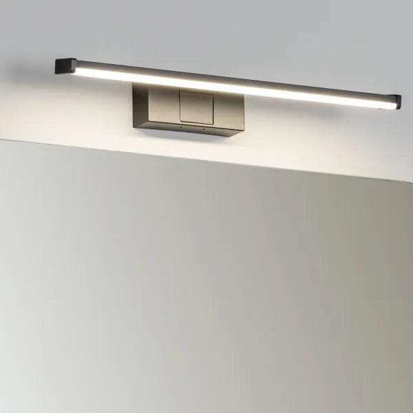 Brilagi - VESTRA Specchio da bagno con luce LED, 8W/230V, 40 cm, IP44, Nero