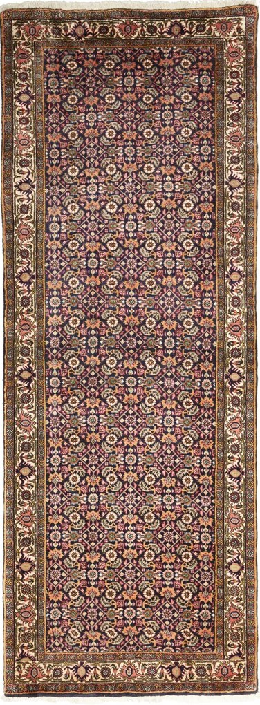 Bidjar Tappeto 80 x 210 Blu (Iran) Annodato A Mano