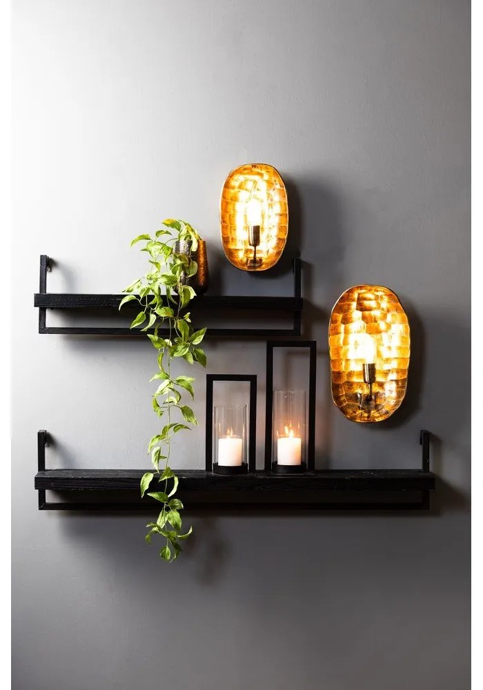 Scaffale in legno di abete nero opaco Maddison - Light &amp; Living