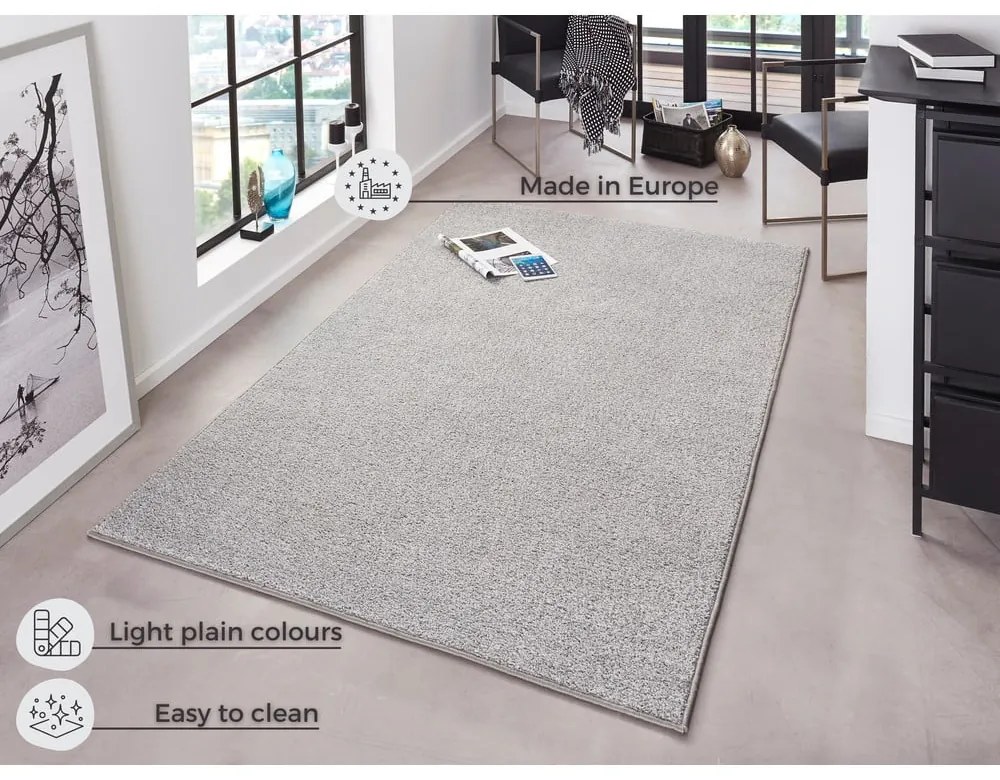 Tappeto grigio chiaro , 200 x 300 cm Pure - Hanse Home