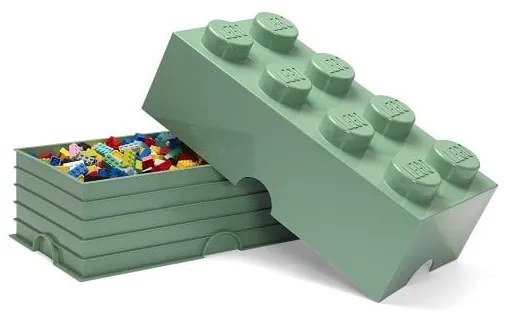 Scatola portaoggetti verde cachi - LEGO®