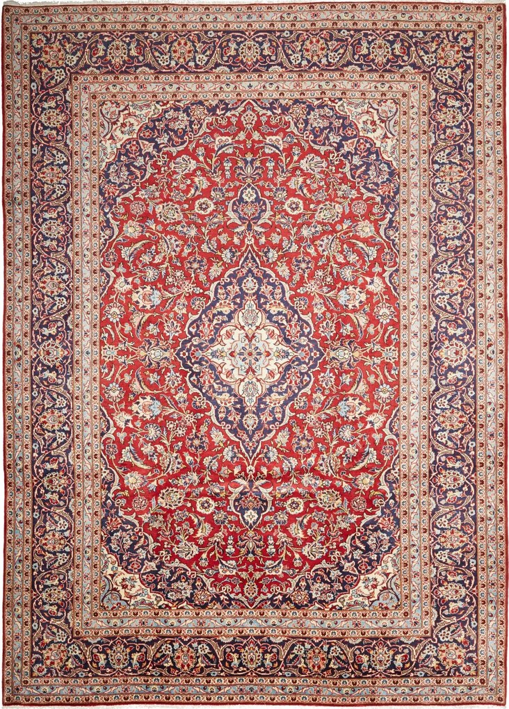 Kashan Tappeto persiano 250x350 Rosso (Iran) Annodato A Mano
