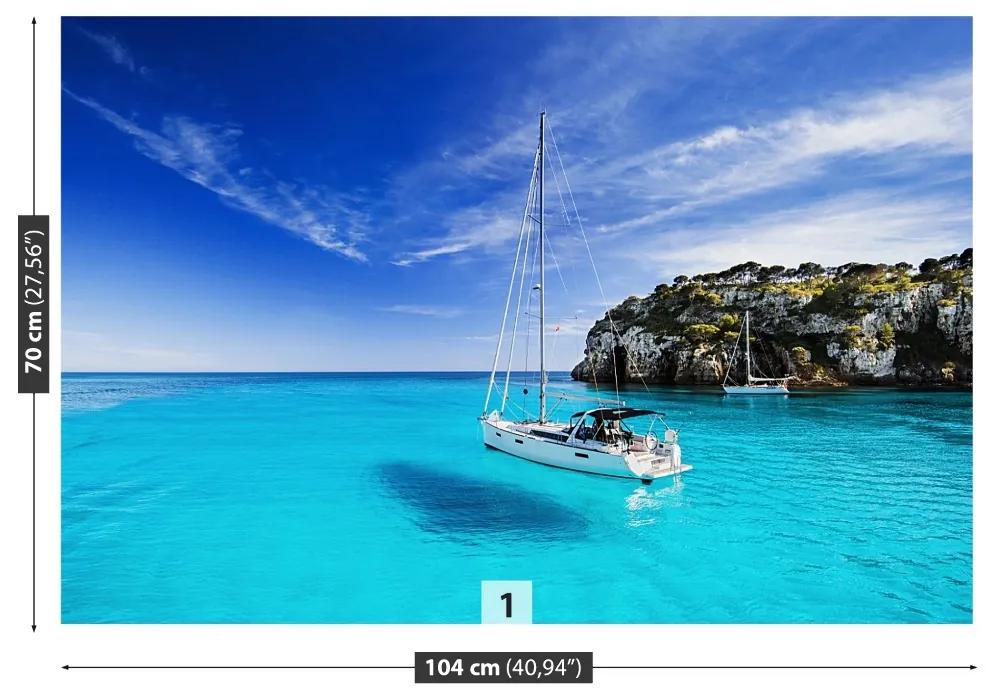 Carta da parati Barca a vela di Menorca 104x70 cm