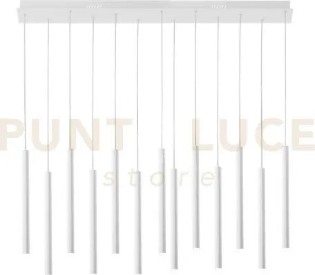 Lampadario a sospensione led pype bianca 65w 6110lm cct 3000 4000 6...