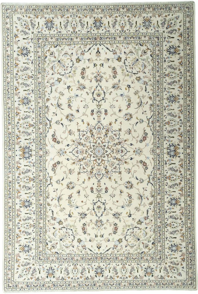 Kashan Tappeto 200 x 300 Beige (Iran) Annodato A Mano