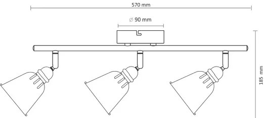 Faretto FIONA 3xE14/8W/230V