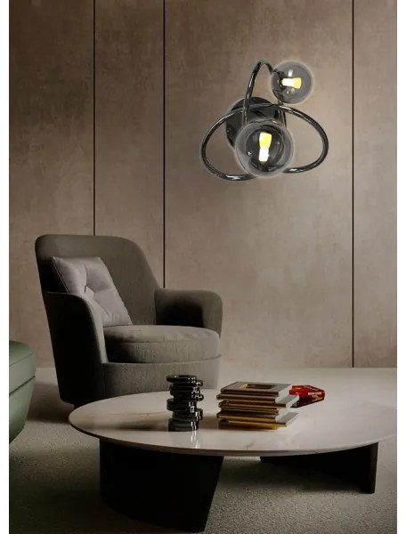 Wofi 4014-205 - Applique a LED NANCY 2xG9/3,5W/230V nero/cromo