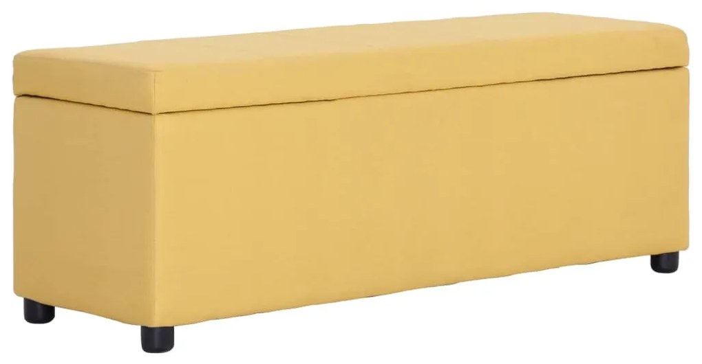 Panca Con Vano Portaoggetti 116 Cm Gialla İn Poliestere /