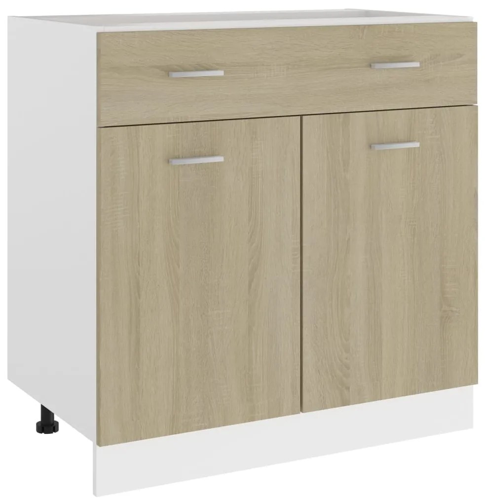 Mobile Inferiore Cassetto Rovere Sonoma 80x46x81,5 Multistrato /