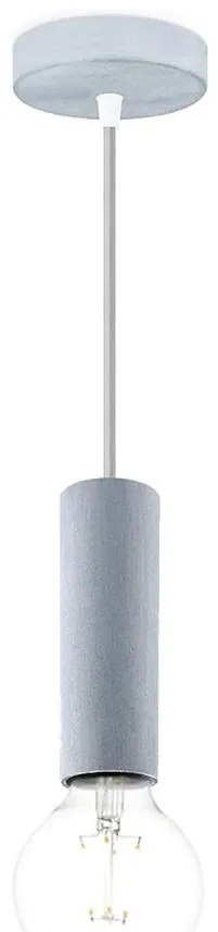 Lampadario a cavo SAGA 1xE27/40W/230V grigio