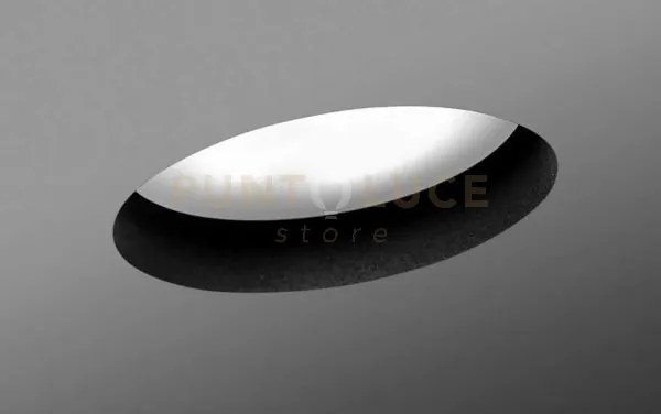 Filiatra faretto incasso 1 luce bordo nero attacco gx53 d.8cm