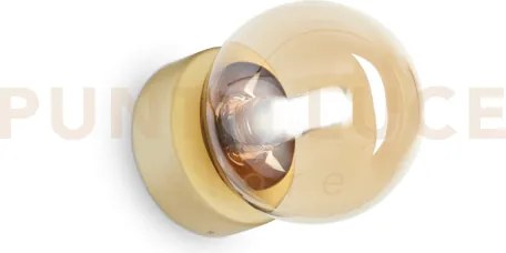 Perlage applique a parete 1 luce attacco g9 lampadina inclusa ambra