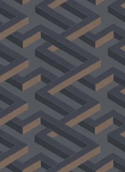 Cole & Son Carta da parati Luxor - Charcoal
