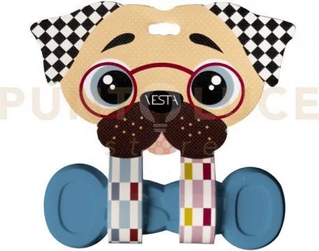Gioco osso medio pet blu