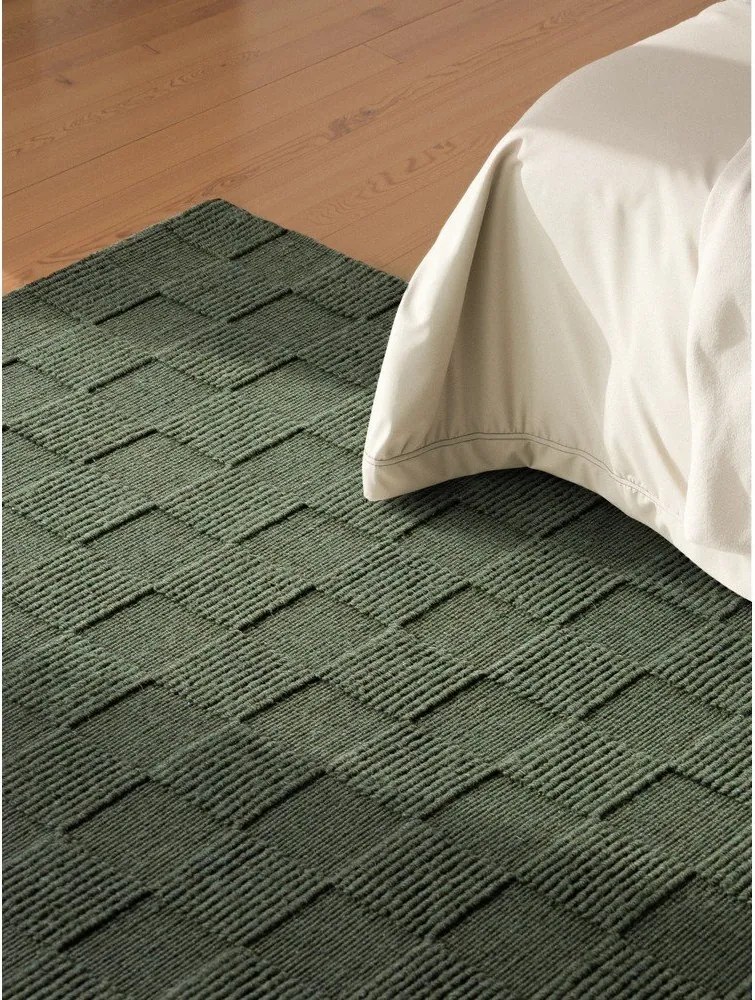 Tappeto verde scuro in lana tessuto a mano 200x300 cm Scala – Villeroy&amp;Boch