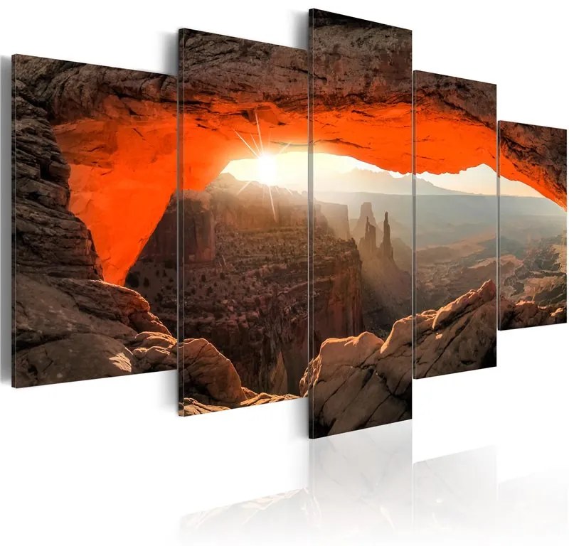 Quadro Mesa Arch, Canyonlands National Park, USA  Colore Marrone, Dimensioni e Misure 100x50