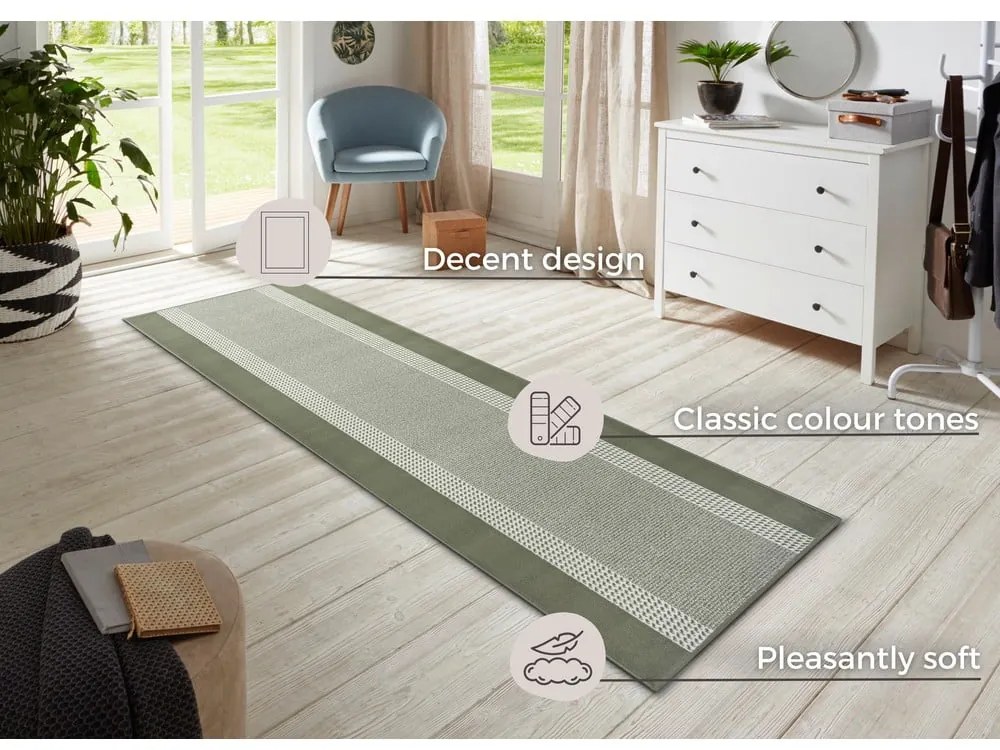 Passatoia verde 80x300 cm Band – Hanse Home